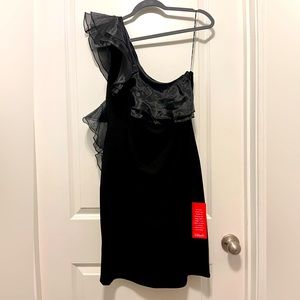 DKNY black cocktail dress, size 12 with stretch. NWT